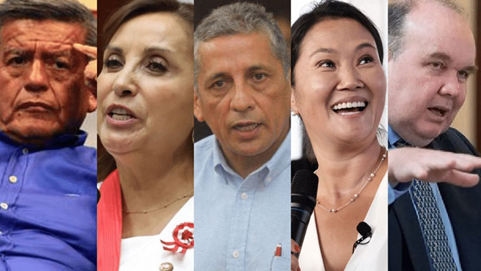 Encuesta IEP: César Acuña, Antauro Humala y Keiko Fujimori entre los más antipáticos de la política